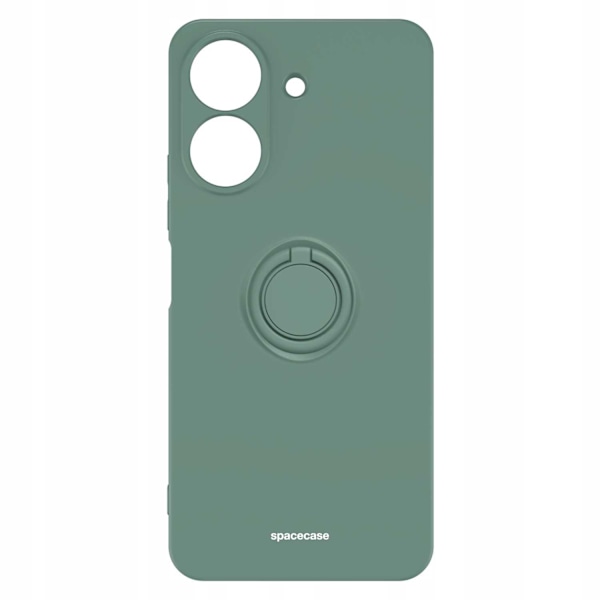 Spacecase Silikon Ringfodral För Xiaomi Redmi 13C 4G / Poco C65 Mörkgrön