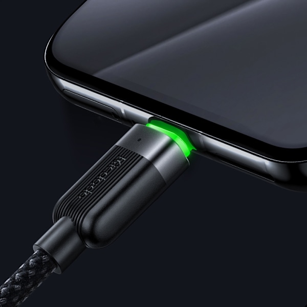 MCDODO USB-C SNABBLADDNINGSKABEL FÖR SAMSUNG XIAOMI TYP C 6A 100W 1M LED