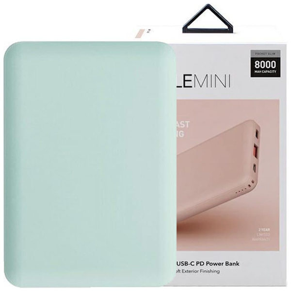 UNIQ Powerbank Fuel mini 8000mAh USB-C 18W PD Hurtiglading grønn/grønn