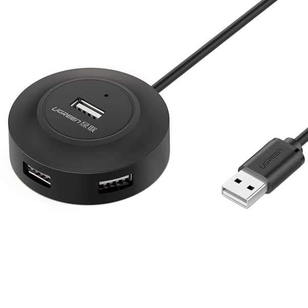 Ugreen HUB 4in1 USB-A - 4xUSB-A 2.0 480Mb/s 1m svart (CR106)