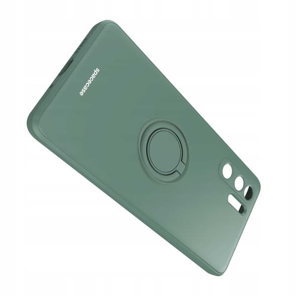 Spacecase Silikonecase Ring För Huawei P30 Pro Mörkgrön