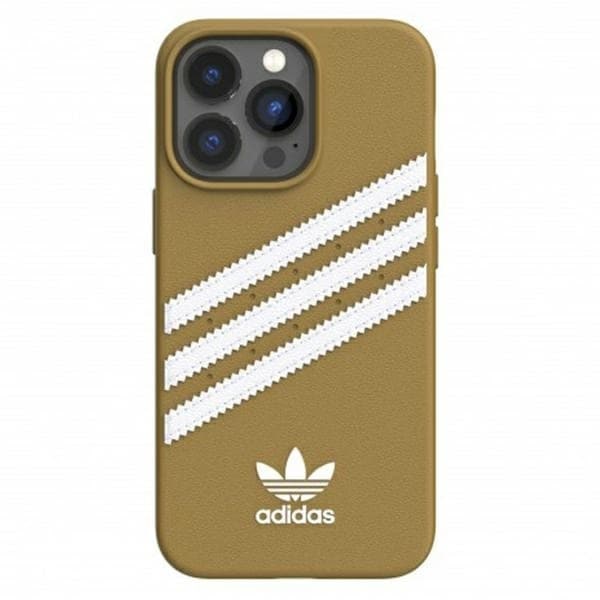 ADIDAS OR MOLDED COVER PU TIL IPHONE 13 PRO MAX - BEIGE OG GULD