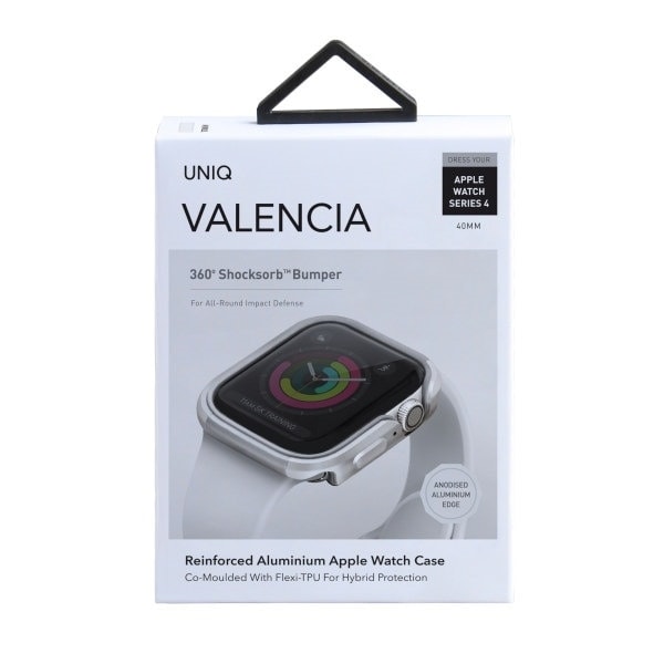 UNIQ veske Valencia Apple Watch Series 4/5/6/SE 40mm. sølv/titan sølv