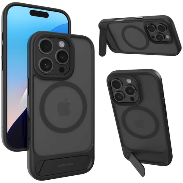 Spacecase Case Stand Pro Mag För Iphone 16 Pro Black För Magsafe