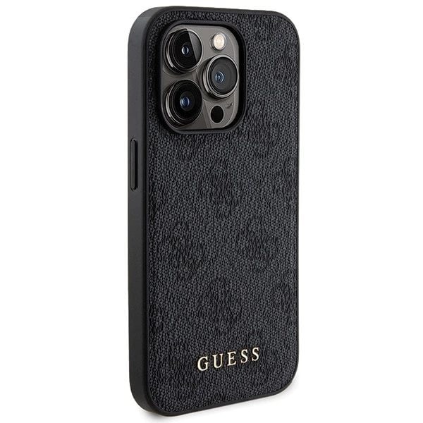 Guess 4G metalllogo-sett for iPhone 13 Pro Max + 5000mAh MagSafe Power Bank - svart