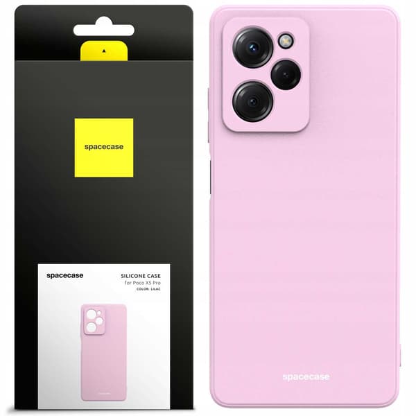 Spacecase Silikonecase Poco X5 Pro 5G Lilac För Telefon
