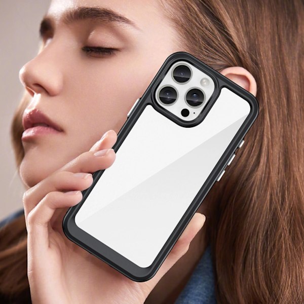 OUTER SPACE CASE MED GELRAMME TIL IPHONE 16 PRO MAX - SORT