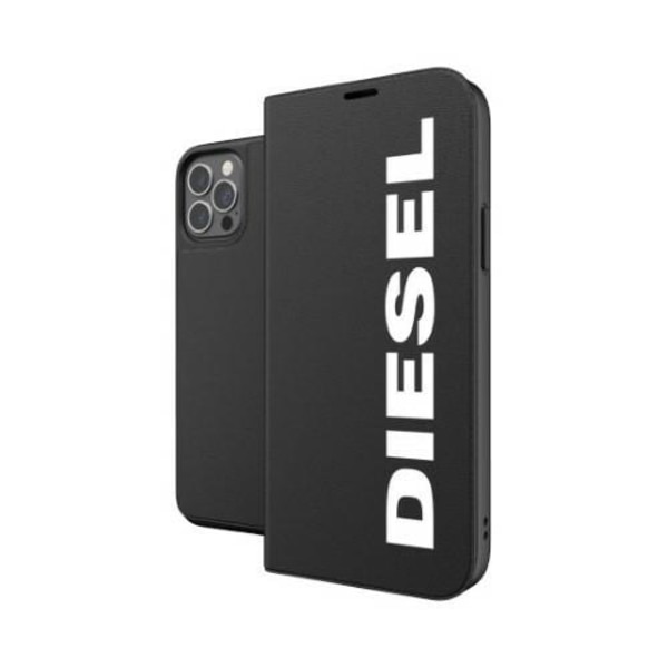 Diesel Booklet Case Core iPhone 12/12 Pro svart-vit/svart-vit 42486