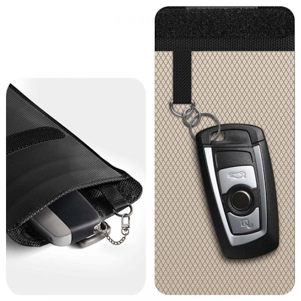 FARADAY CAGE SPIGEN POUCH NØGLELØS RFID SIGNAL BLOCKER SORT