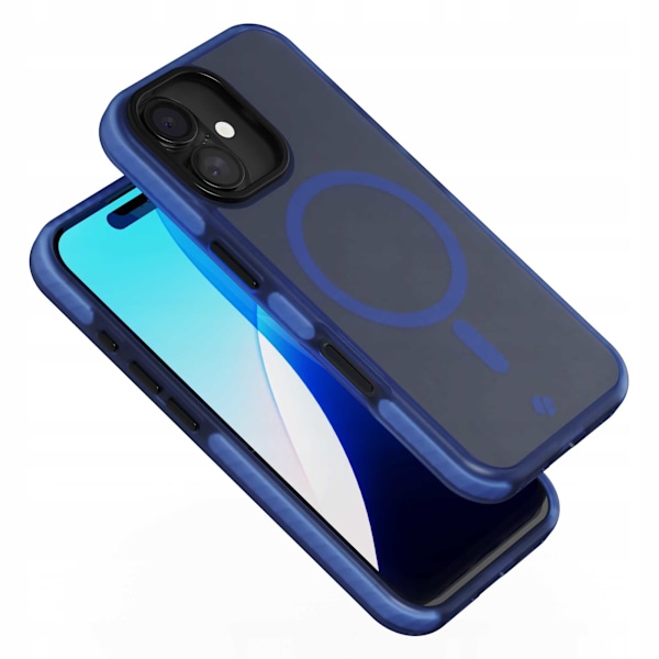 Spacecase Case Hybrid Fusion Mag Skal För Iphone 16 Mörkblåt