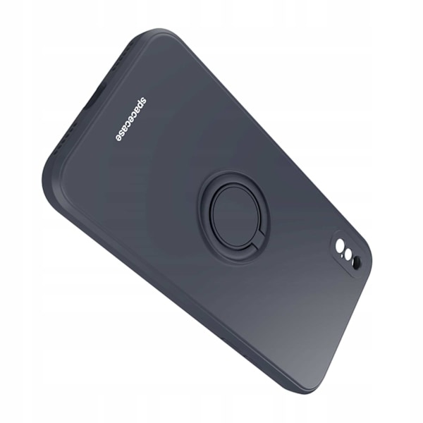 Spacecase Silikon Ringfodral För Iphone Xs Max Svart