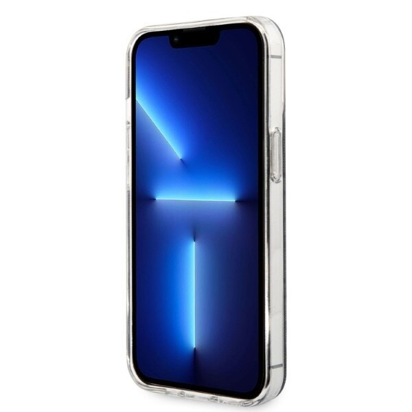 Guess sett MagSafe lader + etui for iPhone 13 Pro Max 6.7 svart 4G Print (GUBPP13XH4EACSK)