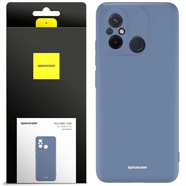Spacecase Silikonfodral För Xiaomi Redmi 12C Blå