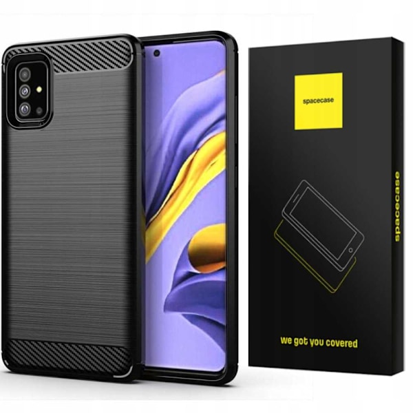 Spacecase Kolhäll För Samsung Galaxy A51 Svart