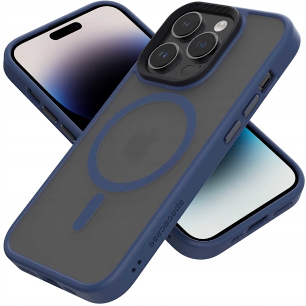 Spacecase Case Cover För Iphone 14 Pro För Magsafe Mörkblåt