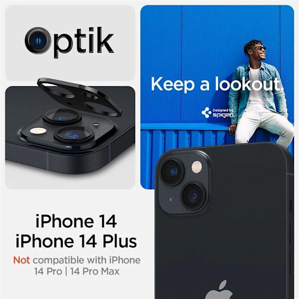 CAMERA PROTECTOR SPIGEN OPTIK.TR CAMERA PROTECTOR 2-PACK IPHONE 14/14 PLUS SORT