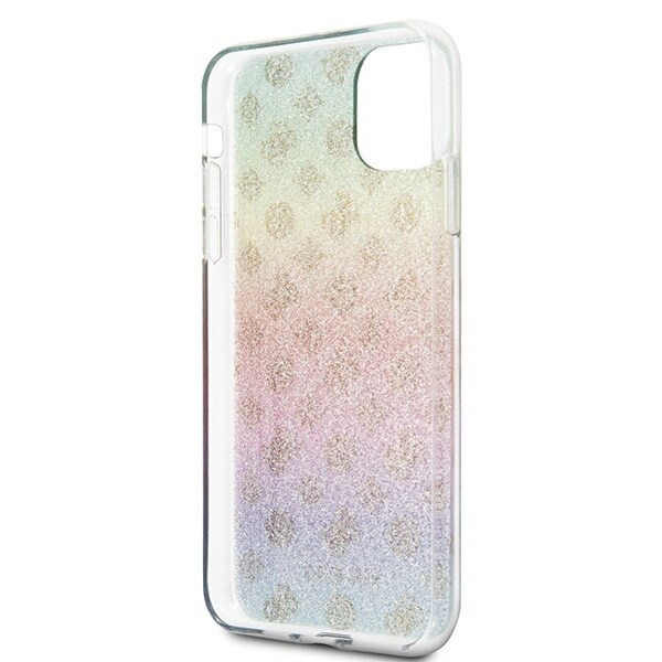 Guess GUHCN65PEOML iPhone 11 Pro Max flerfarget hardt deksel Iridescent 4G Peony