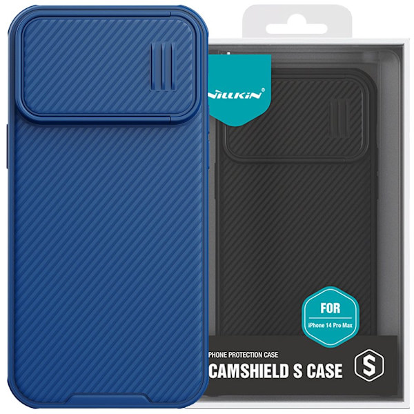 NILLKIN CASE CAMERA COVER TIL IPHONE 14 PRO MAX BLUE