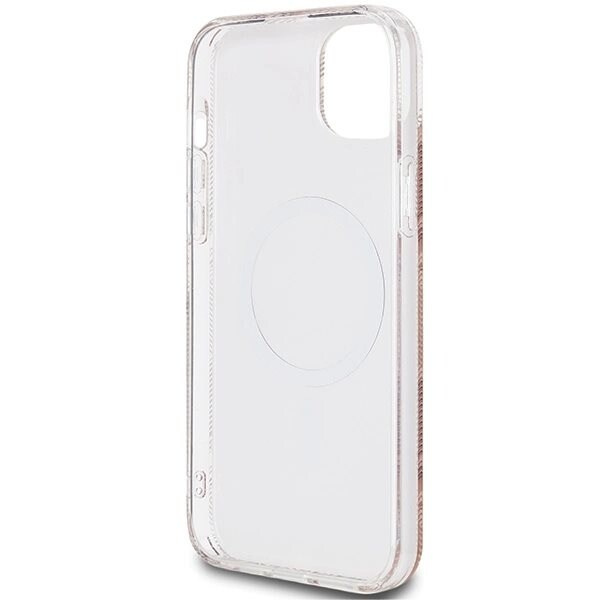 Guess IML GCube MagSafe beskyttelsesdeksel til iPhone 15 Plus / 14 Plus - brun