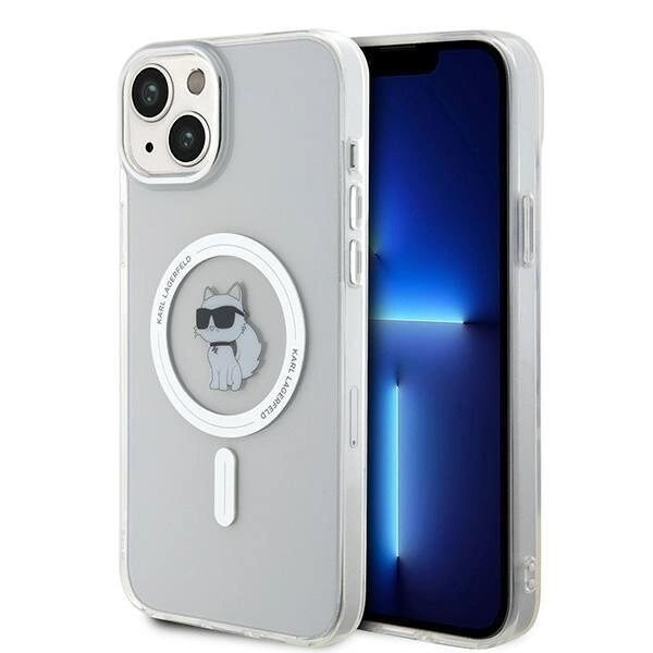 Karl Lagerfeld IML Choupette MagSafe deksel til iPhone 15 Plus - gjennomsiktig