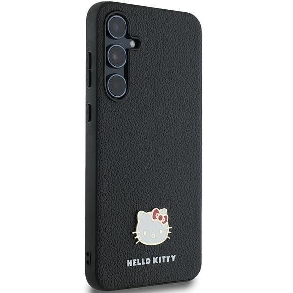 Hello Kitty metalllogo Kitty Head-deksel til Samsung Galaxy A55 - Svart