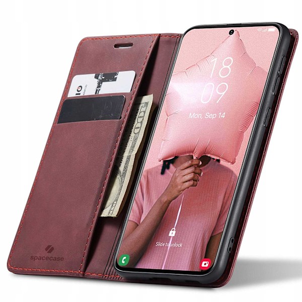 Spacecase Pålbocksväska För Samsung Galaxy S21 Rött Skydd