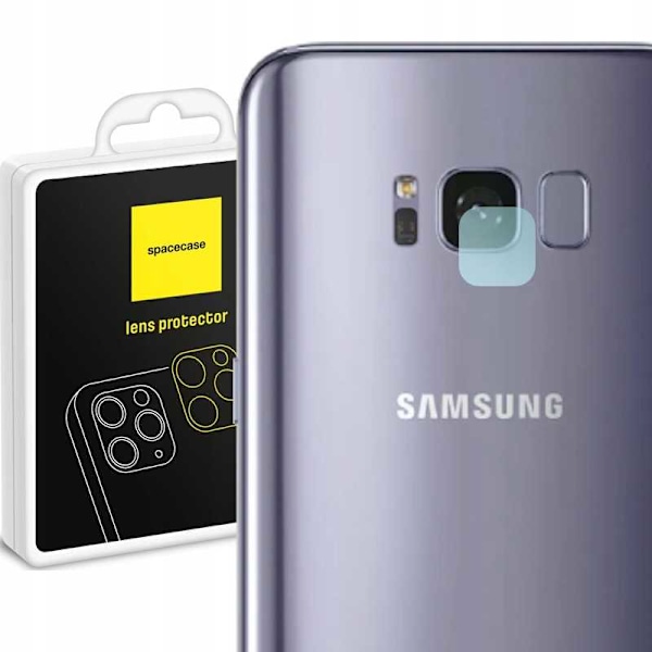 Rymdfodral Härdat Glas För Samsung Galaxy S8+ Linsskydd