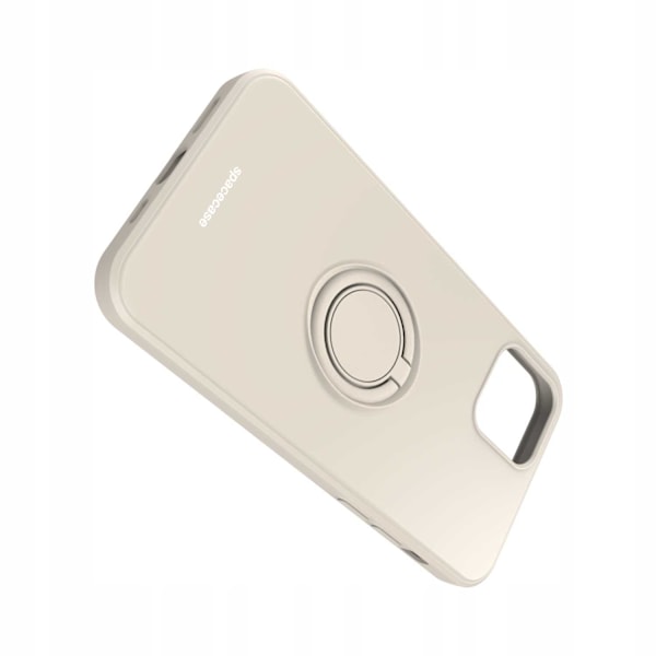 Spacecase Silikon Ringfodral För Iphone 12 12 Pro Bone Case