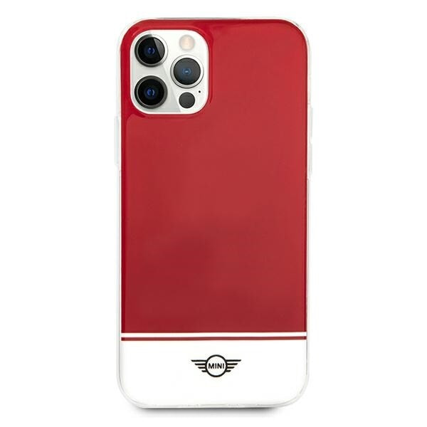 Mini MIHCP12MPCUBIRE iPhone 12/12 Pro 6.1 rød/rød hardt deksel Stripe Collection