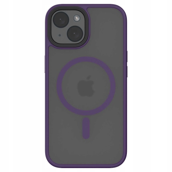 Spacecase Hybrid Fodral För Iphone 15 Plus Lila För Magsafe