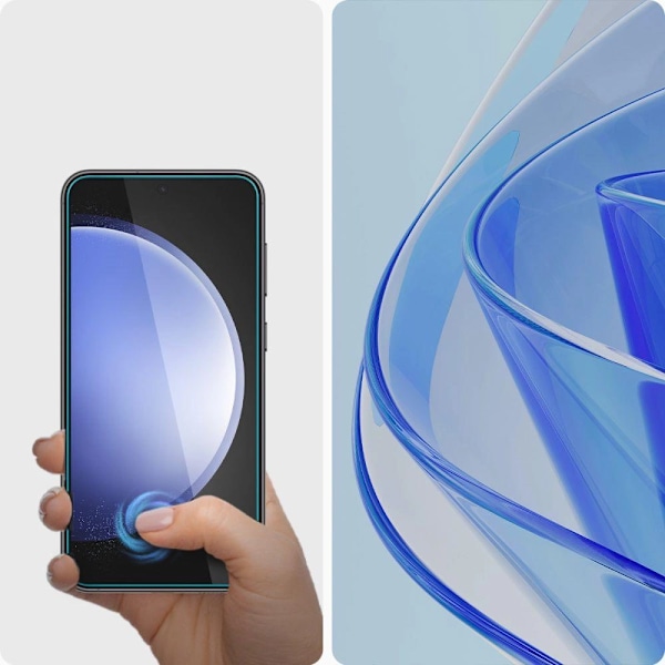 SPIGEN ALM GLAS.TR HÆRDET GLAS TIL SAMSUNG GALAXY S23 FE - 2 STK.
