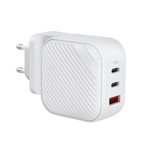 Uniq Verge Pro 66W GaN USB-C vegglader - hvit