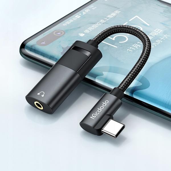MCDODO ADAPTER USB-C MINIJACK 3,5MM AUX KABELADAPTER FOR SAMSUNG APPLE DAC