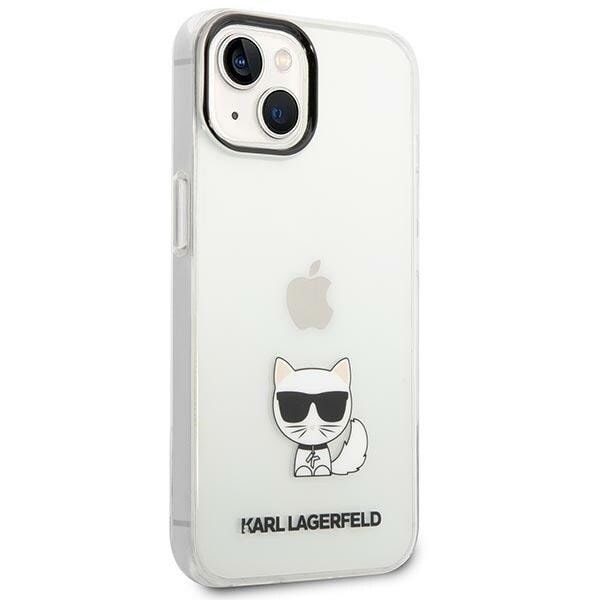 Karl Lagerfeld KLHCP14MCTTR iPhone 14 Plus 6.7 hardt etui gjennomsiktig Choupette Body