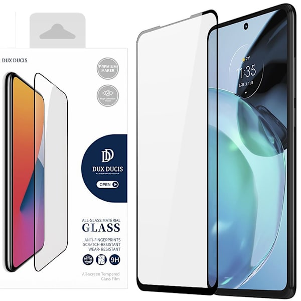 Dux Ducis 9D herdet glass Motorola Moto G72 9H herdet glass med svart ramme