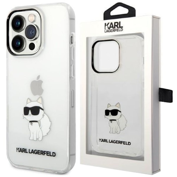 Karl Lagerfeld KLHCP14XHNCHTCT iPhone 14 Pro Max 6.7 gjennomsiktig hardt deksel Ikonik Choupette