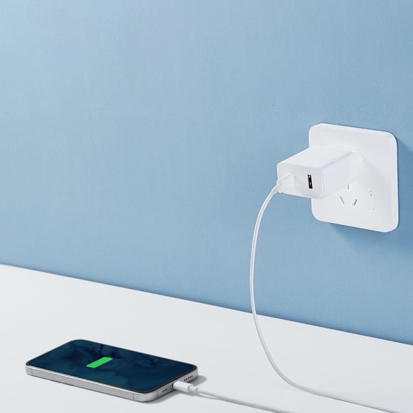 Xiaomi reiselader Combo rask USB-A / USB-C 33W PD vegglader hvit (BHR4996GL)