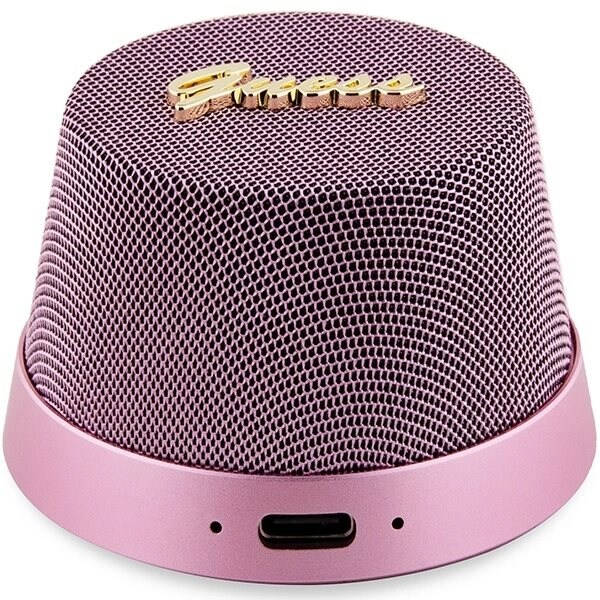 Guess magnetisk skrift metall Bluetooth-høyttaler - rosa
