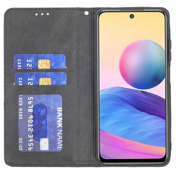 Zaps Case Origami Skäl För Xiaomi Poco M3 Pro Redmi Note 10 5G Svart