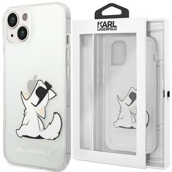 KARL LAGERFELD CHOUPETTE SJOV ETUI TIL IPHONE 14 PLUS - GENNEMSIGTIG