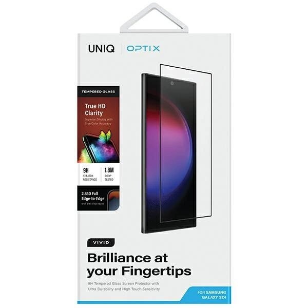 UNIQ Optix Vivid glass til Samsung Galaxy S24 med applikator