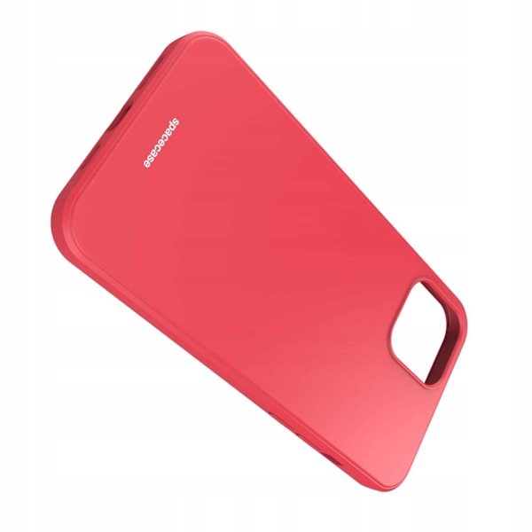 Spacecase Silikonfodral För Iphone 12 Pro Max Rött Skydd