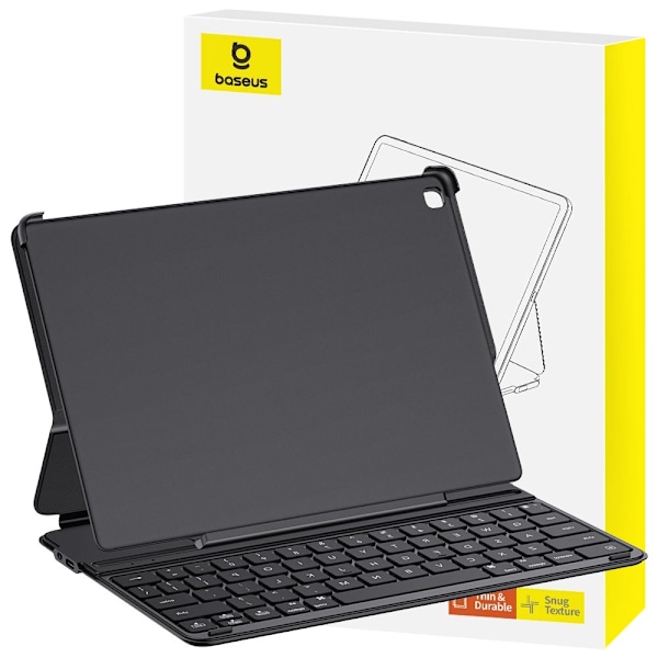 Baseus Brilliance Series Keyboard Case for iPad 10.2 (2019/2020/2021) + USB-C-kabel - Svart