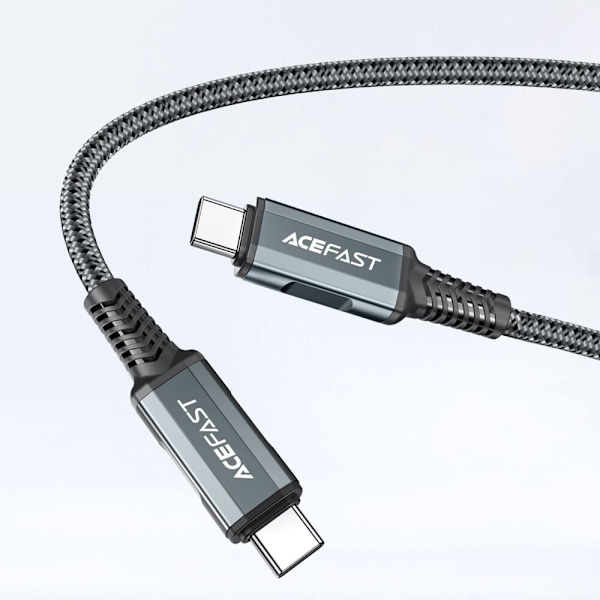 Acefast 2in1 GaN 65W USB Type C / USB-lader, HDMI-adapter 4K@60Hz (sett med kabel) svart (A17 svart)