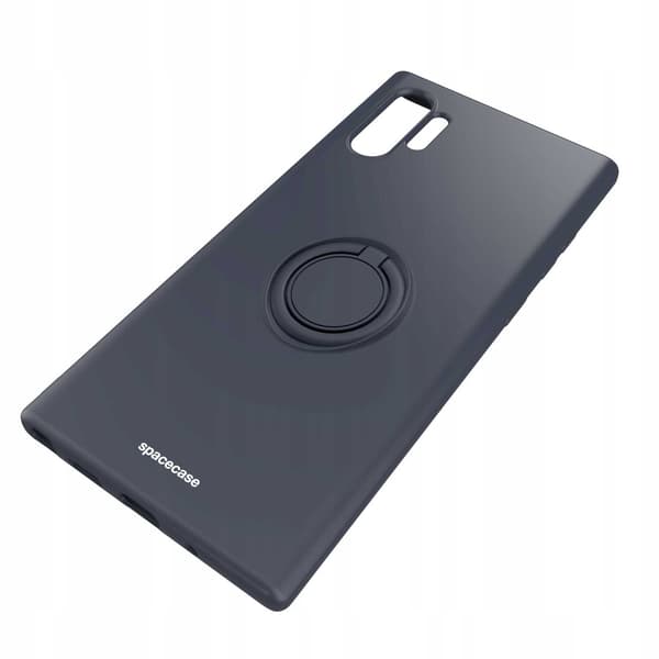 Spacecase Silikonecase Ring För Samsung Galaxy Note 10+ Svart