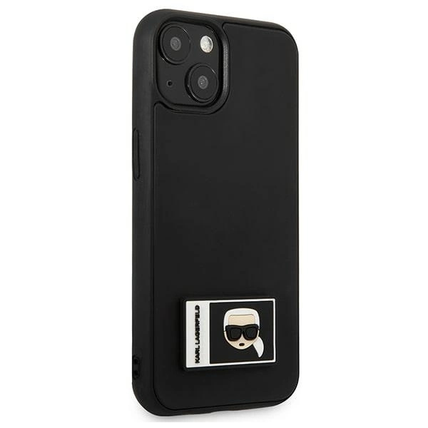 KARL LAGERFELD IKONIK PATCH COVER TIL IPHONE 13 - SORT