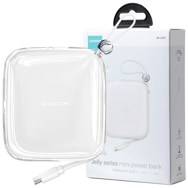 Powerbank Joyroom JR-L004 10000mAh USB-C USB-A - hvit