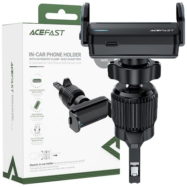 ACEFAST CAR AUTOMATISK TELEFONHOLDER TIL VENTILATIONEN SORT