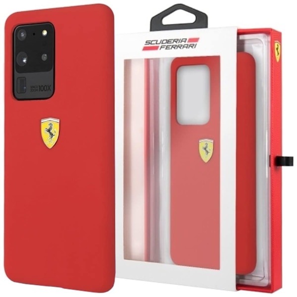FERRARI SILIKONE ETUI TIL SAMSUNG GALAXY S20 ULTRA - RØD