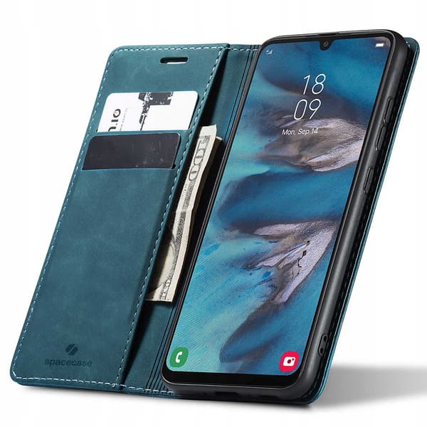Spacecase Case Cover Till Samsung Galaxy A34 5G Blue Walet